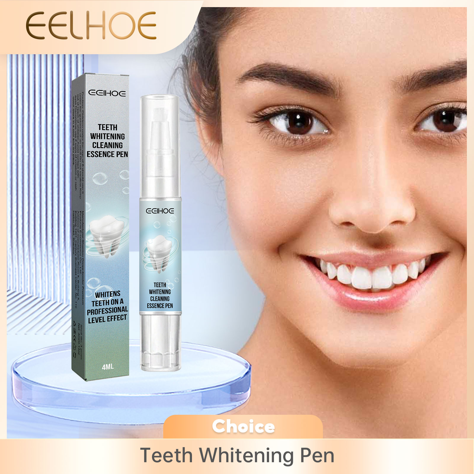 Whitening Pen Bleach - Eelhoe ปากกาฟอกสีฟันแคลคูลัสฟันทำความสะอาดคราบจุลินทรีย์เครื่องมือทำความสะอาดฟันเพื่อสุขอนามัยในช่องปาก