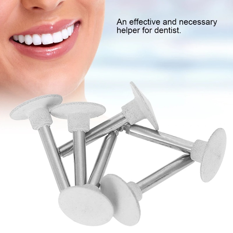 Teeth Whitening Lab - 6 ชิ้นหัวขัดฟันชุดฟันปลอมฟันปลอมเครื่องฟอกสีฟันวงเล็บหัวฟันทันตกรรมอุปกรณ์เสริมทันตกรรม Lab เครื่องมือ