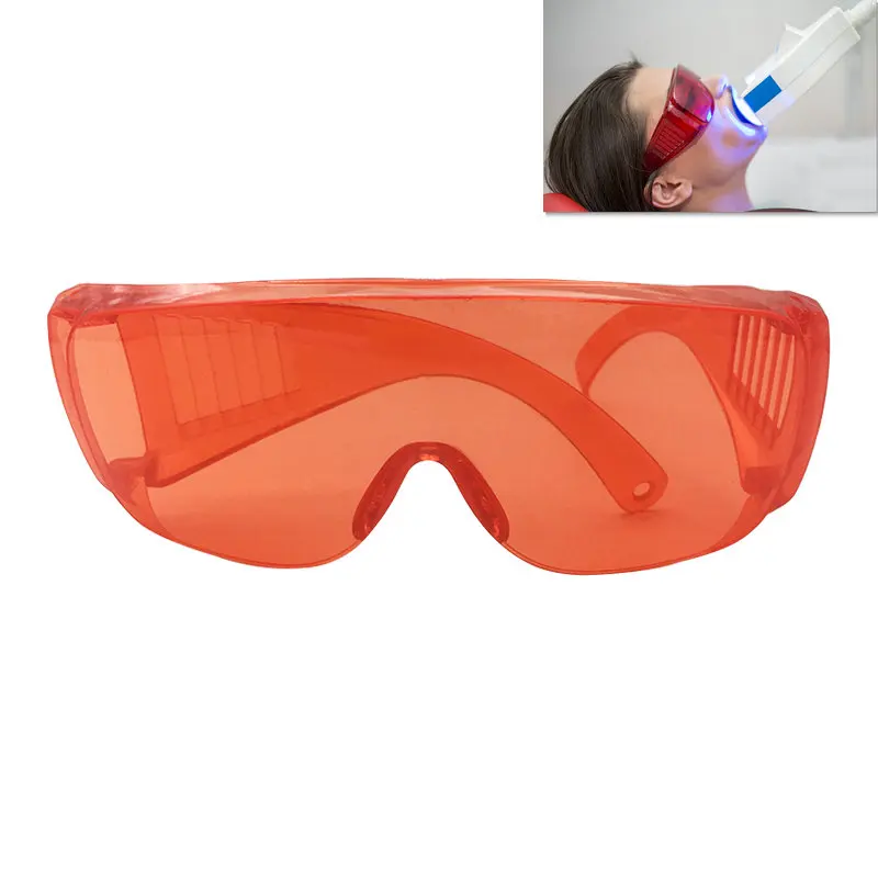 Teeth Whitening Uv Kit - ทันตกรรมสีแดงแว่นตาป้องกันดวงตาฟันไวท์เทนนิ่งแว่นตาแว่นตาบ่มแสงยูวีเครื่องมือทันตแพทย์