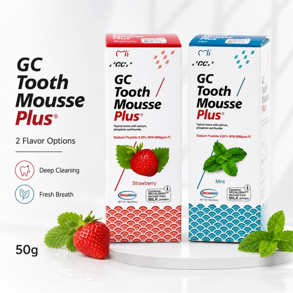 Whitening Teeth Machine - GCTooth มูสพลัส รสสตรอว์เบอร์รีมิ้นท์ โฟมทำความสะอาดล้ำลึก ฟันขาว ลดคราบ