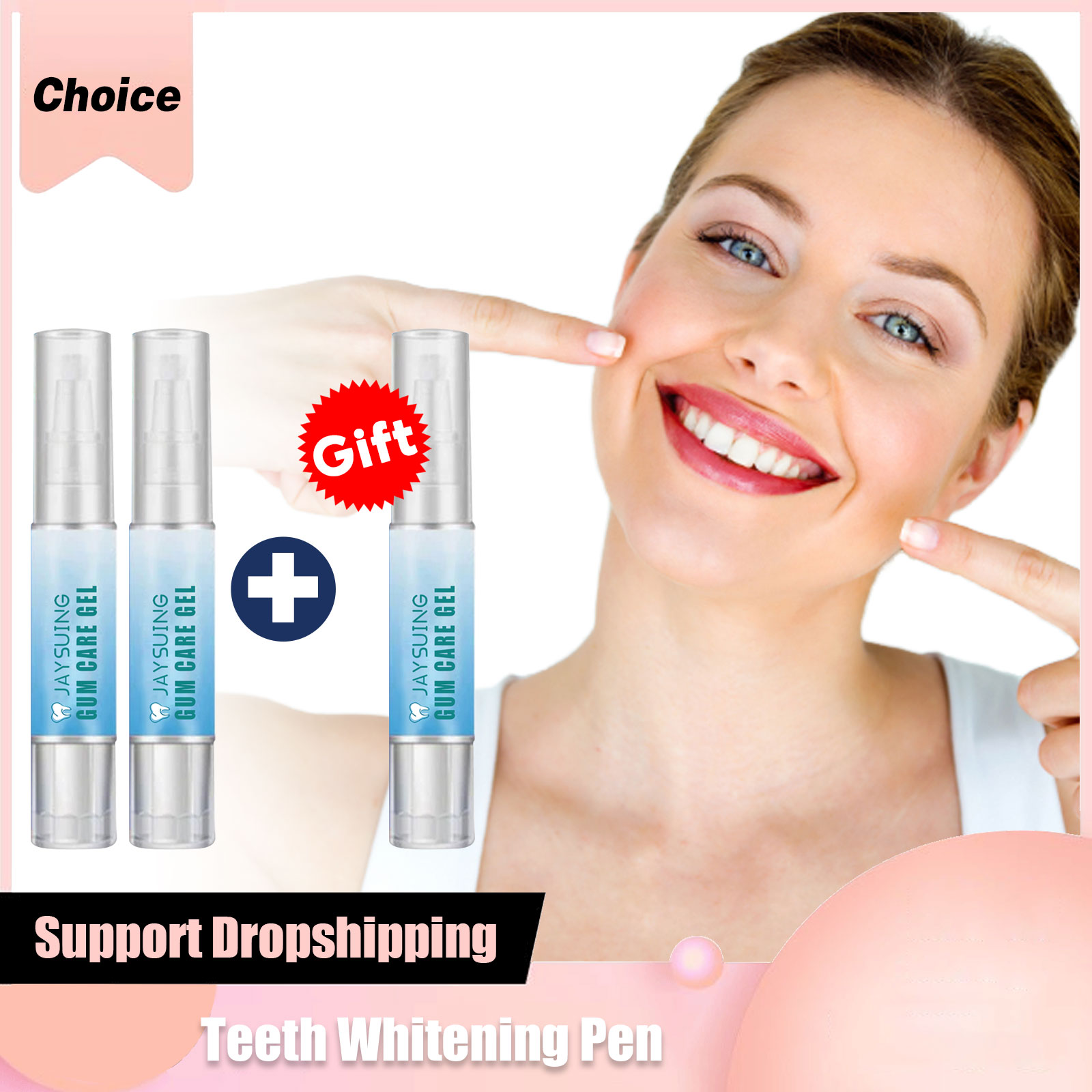 Whitening Pen Bleach - พราวสีขาวฟันไวท์เทนนิ่งปากกาเจลฟันลบคราบ Whitener Bleach Oral Hygiene Instant