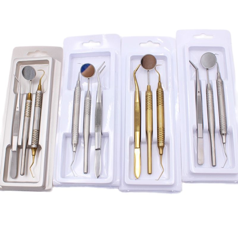 Teeth Whitening Lab - 3pcs/pack Stainless Steel Dental Tools Kit