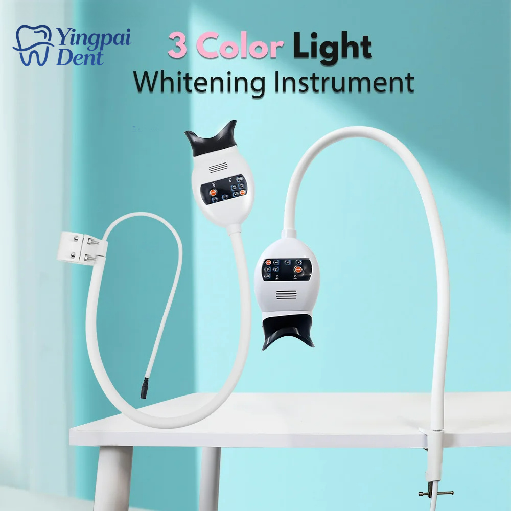 Whitening Teeth Machine - เครื่องเร่งฟอกสีฟัน LED ปรับได้ 3 สี พร้อมหลอดไฟเย็นสำหรับทันตกรรม