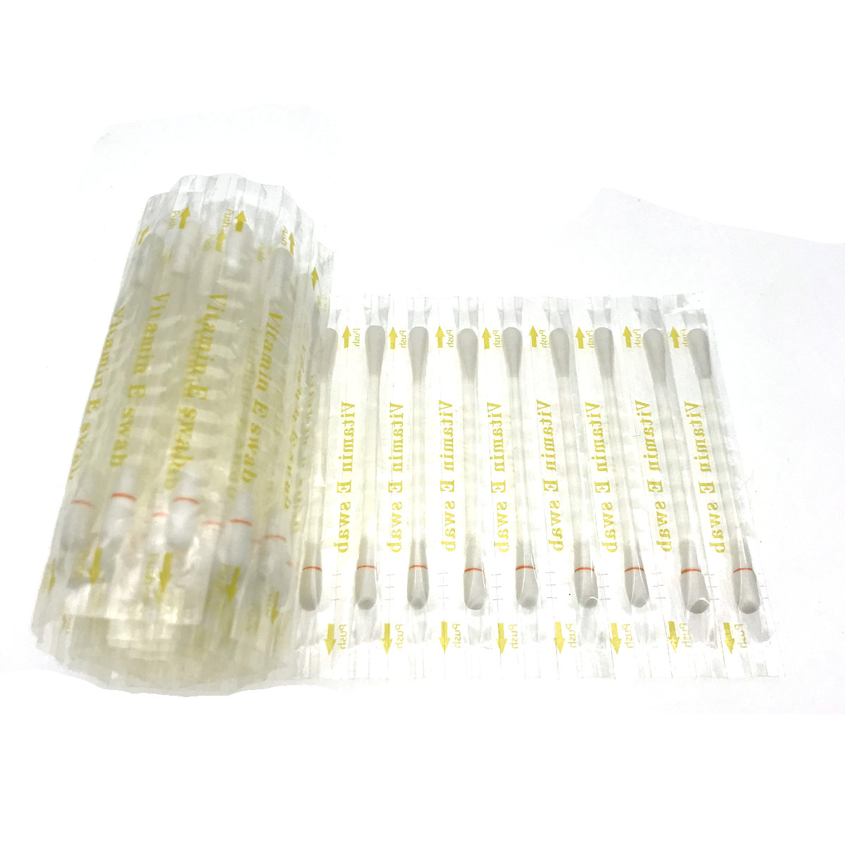 Teeth Whitening Oil Pulling - 100Pcs Vitamin E Oil Swabs ชุดฟอกสีฟันใช้ก่อนฟัน