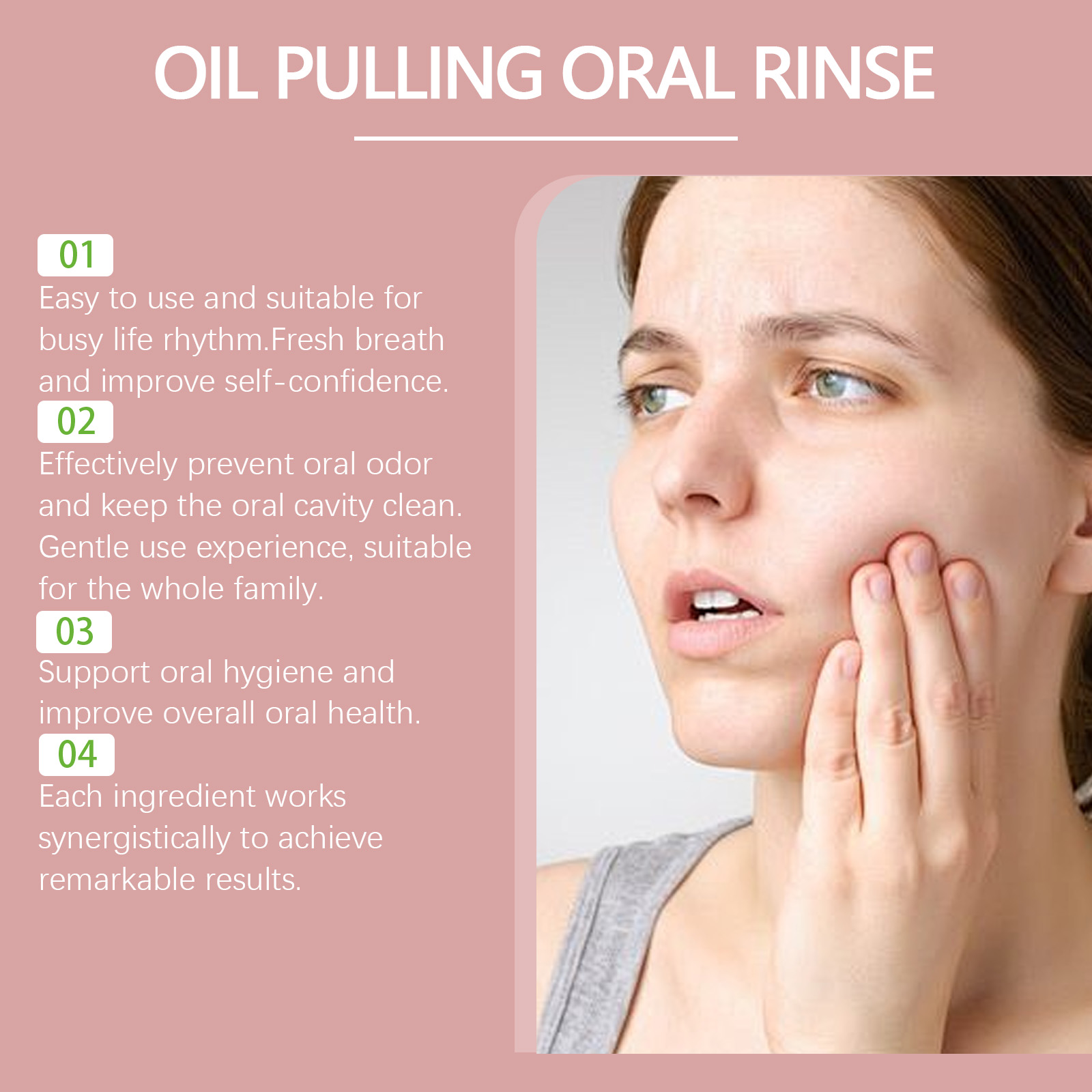 น้ํามันมะพร้าวดึงน้ํายาบ้วนปาก - Teeth Whitening Oil Pulling บทวิจารณ์และราคา