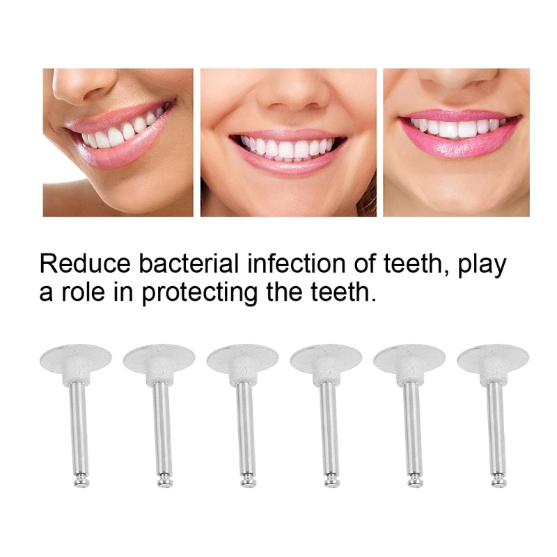 6 ชิ้นหัวขัดฟันชุดฟันปลอมฟันปล - Teeth Whitening Lab บทวิจารณ์และราคา
