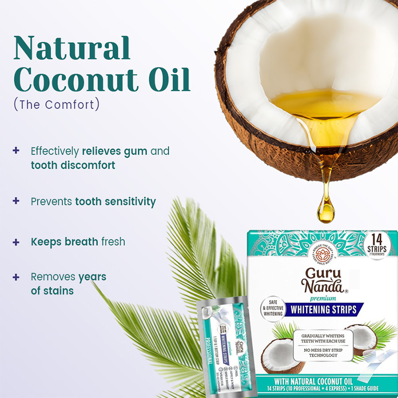 แผ่นฟอกฟันขาวน้ำมันมะพร้าว 14  - Teeth Whitening Oil Pulling บทวิจารณ์และราคา