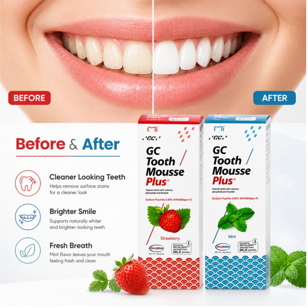 GCTooth มูสพลัส รสสตรอว์เบอร์ร - Whitening Teeth Machine บทวิจารณ์และราคา