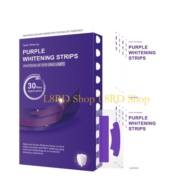 L8RD 7/14 คู่พรีเมี่ยมสีม่วงฟั - Teeth Whitening Quick บทวิจารณ์และราคา