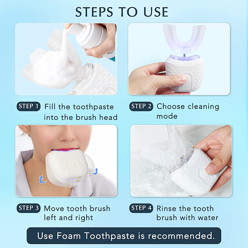 ไฟฟอกสีฟันรูปตัวยูแบบชาร์จได้  - Teeth Whitening Quick บทวิจารณ์และราคา