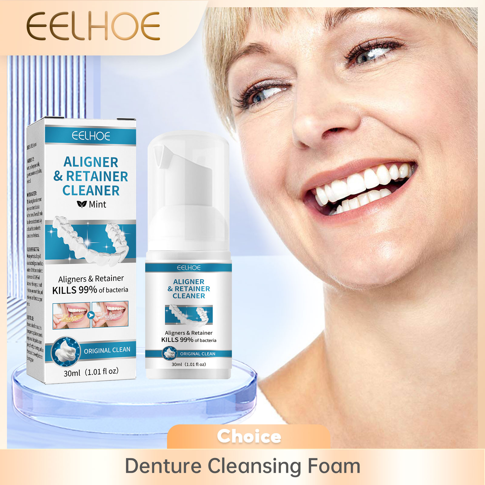 Aligner ฟันปลอมทําความสะอาดโฟม - Teeth Whitening Natural บทวิจารณ์และราคา