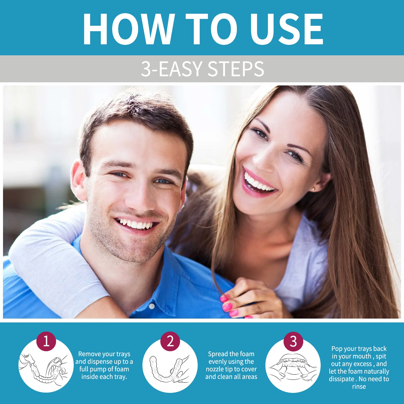 Aligner ฟันปลอมทําความสะอาดโฟม - Teeth Whitening Natural บทวิจารณ์และราคา