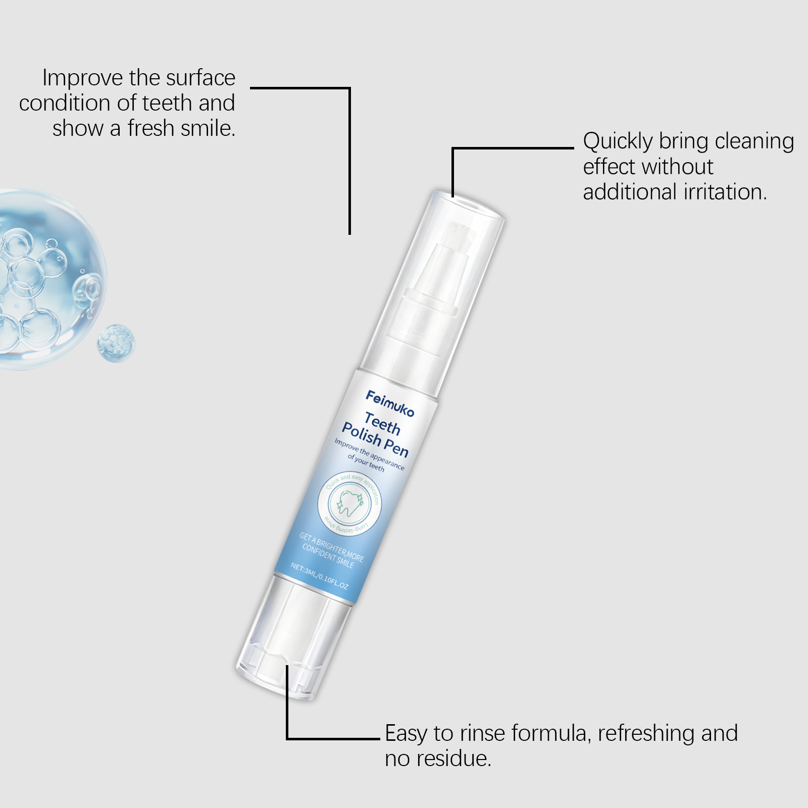 สีทาฟอกฟันขาวทันที สีทาฟันขาวต - Whitening Pen Bleach บทวิจารณ์และราคา