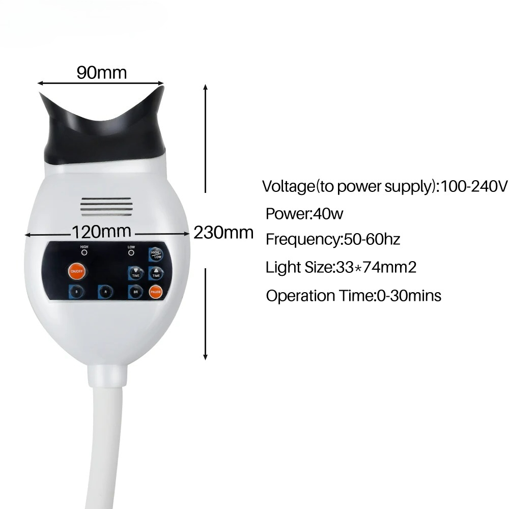 เครื่องเร่งฟอกสีฟัน LED ปรับได - Whitening Teeth Machine บทวิจารณ์และราคา