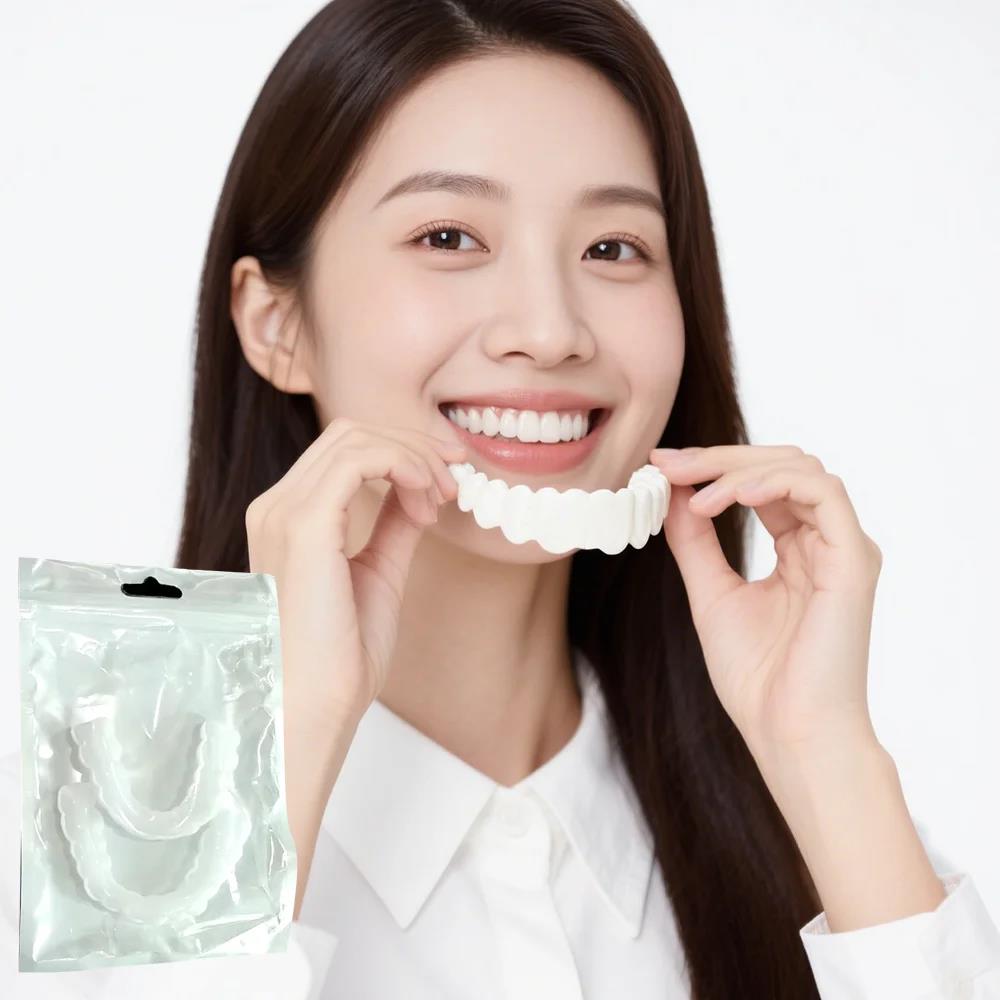 ฟันปลอมแบบใหม่ ใช้ซ้ำได้ ฟอกสี - Teeth Whitening For Photos บทวิจารณ์และราคา