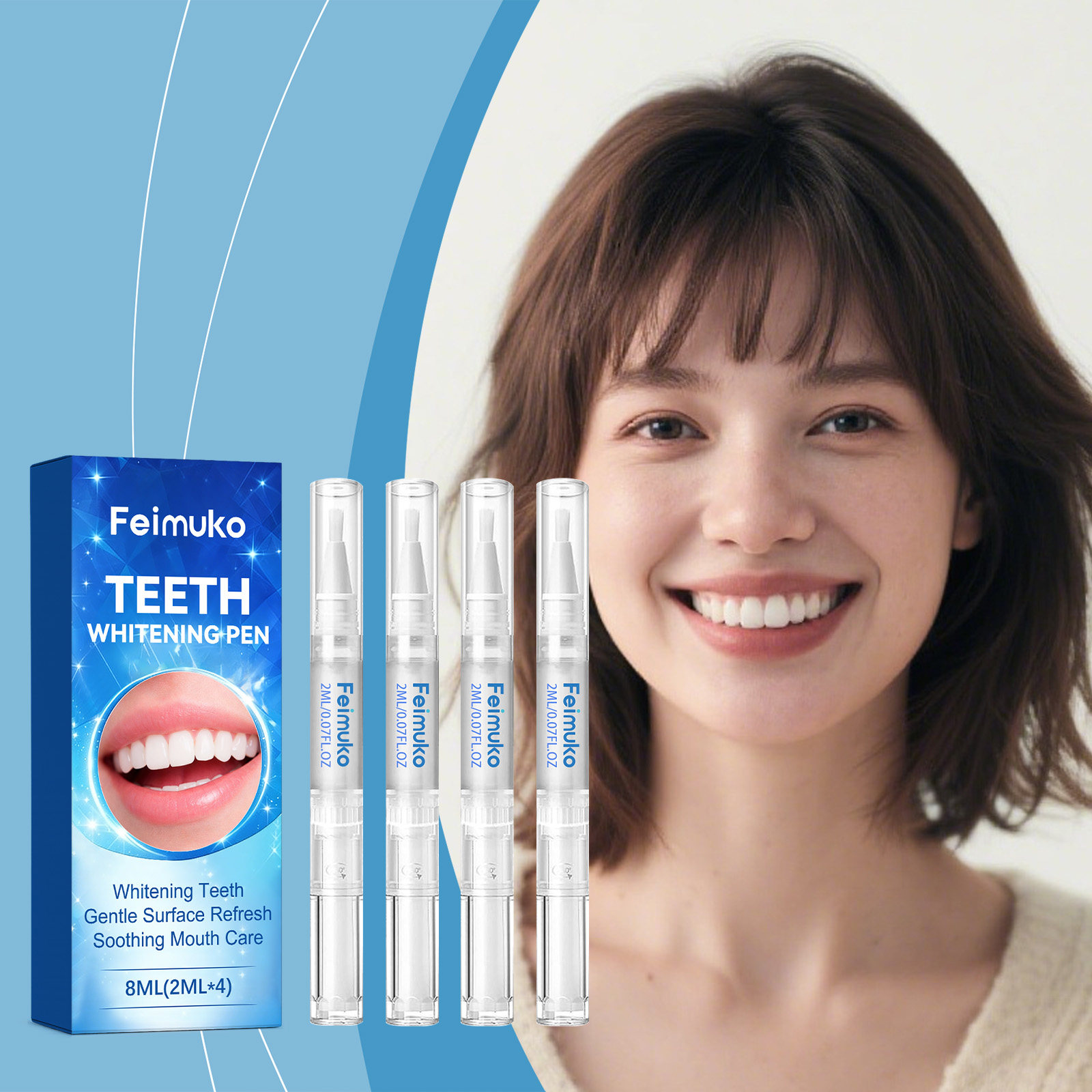 4 ชิ้น ปากกาเจลฟอกสีฟัน ขจัดคร - Whitening Pen Bleach บทวิจารณ์และราคา
