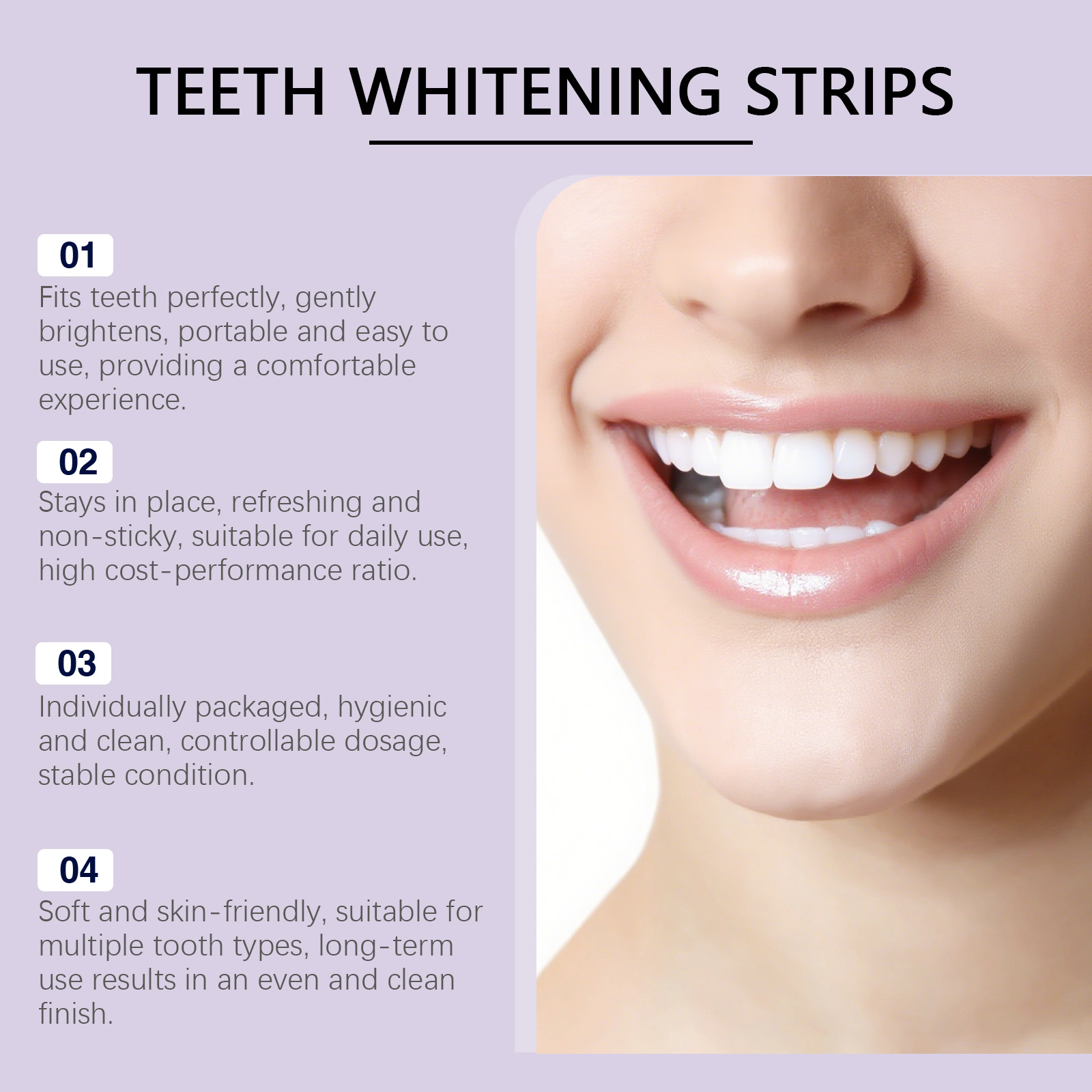 แถบฟอกสีฟันสีม่วง – ขจัดคราบอย - Teeth Whitening Quick บทวิจารณ์และราคา