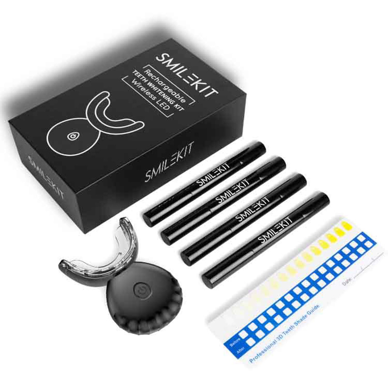 ใหม่ไฟฟ้าฟอกสีฟัน LED บ้านไร้ส - Teeth Whitening Home Kit บทวิจารณ์และราคา