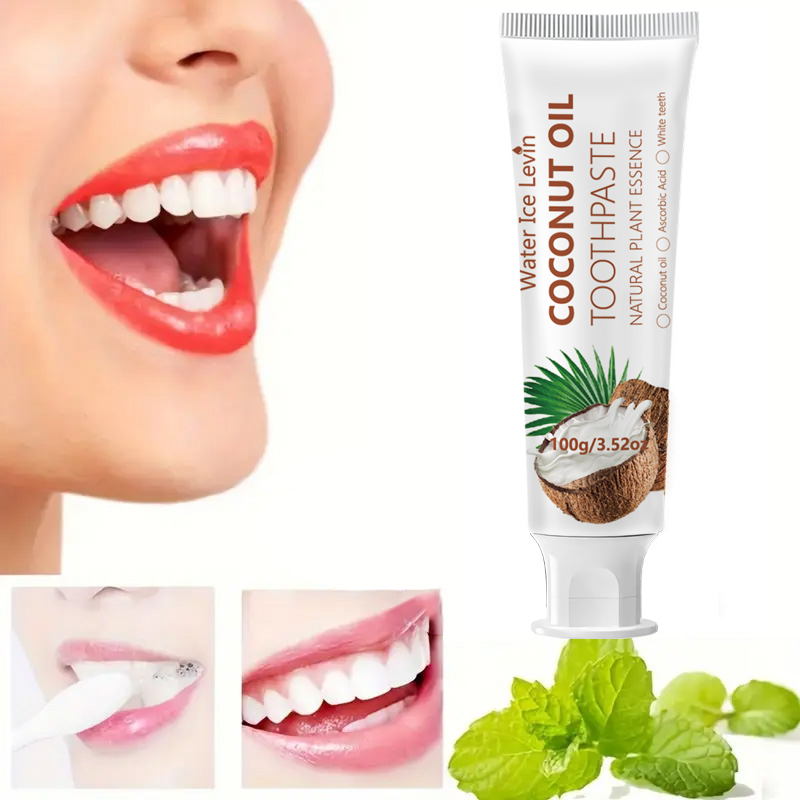 ยาสีฟันน้ำมันมะพร้าว 100 กรัม  - Teeth Whitening Oil Pulling บทวิจารณ์และราคา