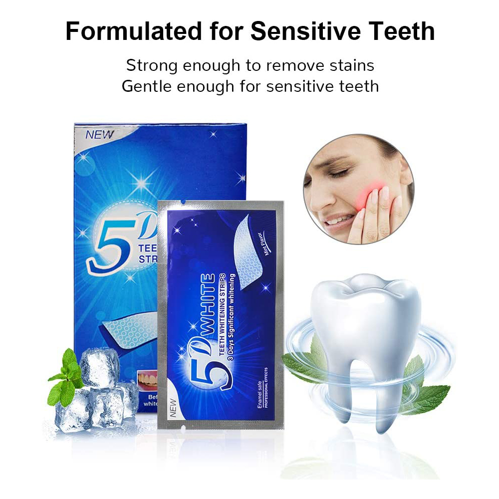 แผ่นฟอกสีฟันขาว 5D ไวท์เทนนิ่ง - Teeth Whitening Home Kit บทวิจารณ์และราคา