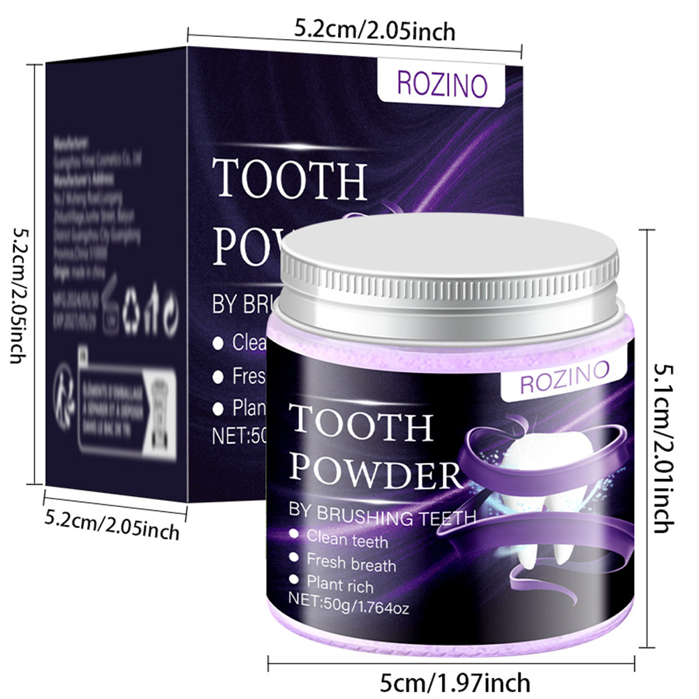 ผงฟอกฟันขาวสีม่วงขาว ขจัดคราบฝ - Teeth Whitening For Photos บทวิจารณ์และราคา